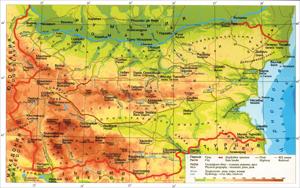 Повърхнина на България - низини и равнини